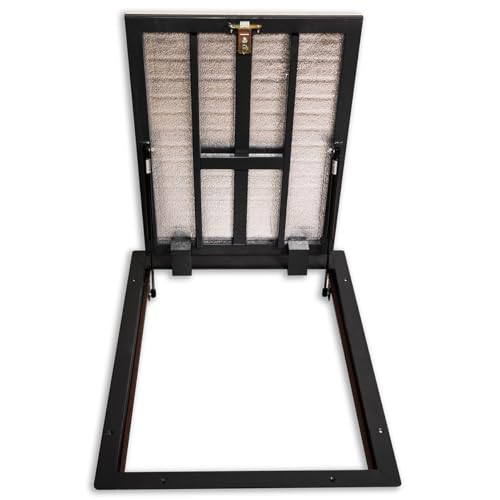 Schachtabdeckung 800 mm x 700 mm Seitenscharniere - Bodenluke Schachtdeckel Revisionsschacht Kanalschacht von OKtime hidden technology