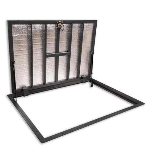 Schachtabdeckung 900 mm x 1000 mm Seitenscharniere - Bodenluke Schachtdeckel Revisionsschacht Kanalschacht von OKtime hidden technology
