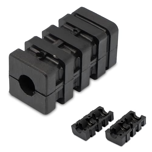 2 Expanderverbinder Gewindestopfen für Quadratrohre, Kunststoff, Schwarz (25 x 25 x 2 mm, M8) von OL
