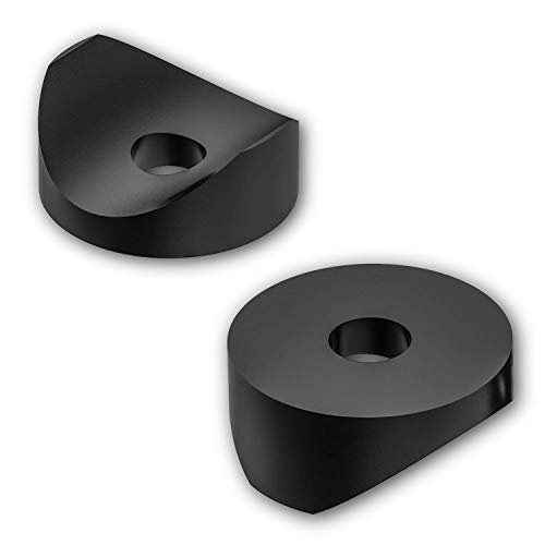 20 Satteldistanzstücke Unterlegscheiben Distanzstücke Rundrohre Kunststoff, schwarz (15 x 15 x 6,2 mm) von OL