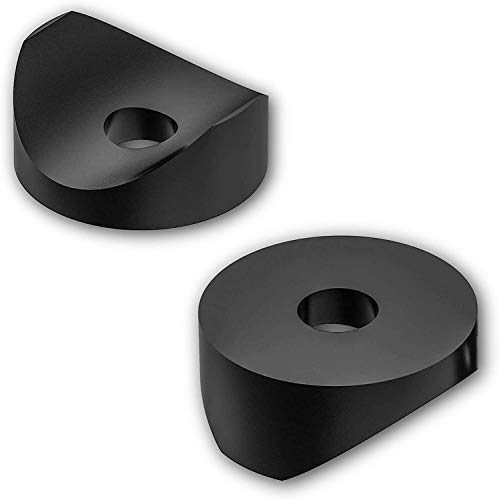 20 Satteldistanzstücke Unterlegscheiben Distanzstücke Rundrohre Kunststoff, schwarz (19 x 3 x 5,2mm) von OL