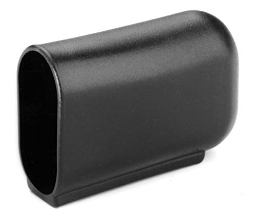 4 Fussstopfen Gleiter Kappen Abdeckkappen Oval für Tischbeine, Kunststoff, Schwarz (40 x 20 mm) von OL