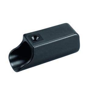 4 Gleiter/Kappen Gleitkappen für Stahlrohrtische Rundrohre, Kunststoff, Schwarz (22 mm, Ohne Filz) von OL