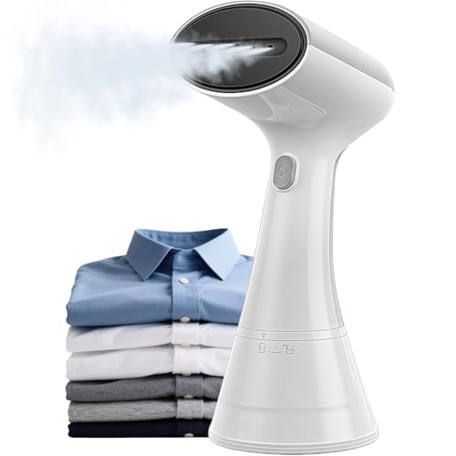 OLAYMEY Steamer Dampfglätter, 30g/min Konstante Dampfleistung, 220ML Wassertank 20S Aufwärmzeit, Tragbarer Steamer Dampfbürste Faltenentferner, Büro, Zuhause OLAYMEY Steamer Dampfglätter, 30g/min Konstante Dampfleistung, 220ML Wassertank 20S Aufwärmzeit, Tragbarer Steamer Dampfbürste Faltenentferner, Büro, Zuhause von OLAYMEY