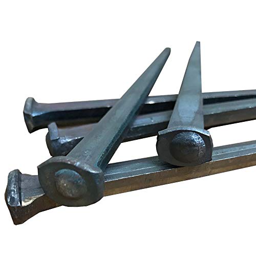 20,32 cm – Stahl Vierkant Common Rose Head Standard 80d Nägel (10 Nägel) von OLD NAIL SOURCE