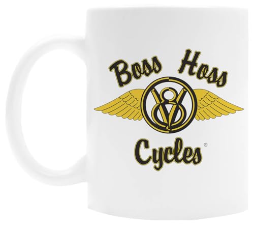 OLDRYTEE Boss Hoss Wing Keramikbecher Trinkbecher Weiß von OLDRYTEE