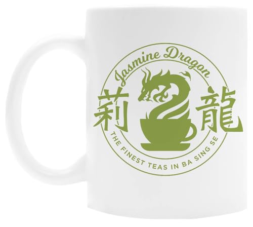 OLDRYTEE Jasmine Dragon Keramikbecher Trinkbecher Weiß von OLDRYTEE