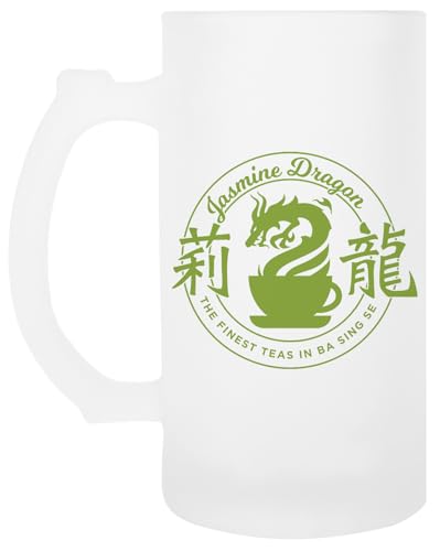 OLDRYTEE Jasmine Dragon Transparenter Becher Mit Biergriff Aus Glas von OLDRYTEE