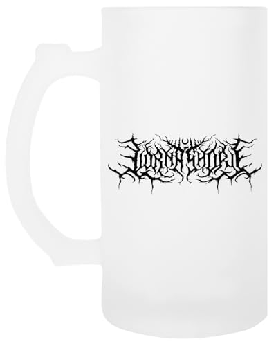 OLDRYTEE Lorna Shore Logo Transparenter Becher Mit Biergriff Aus Glas von OLDRYTEE