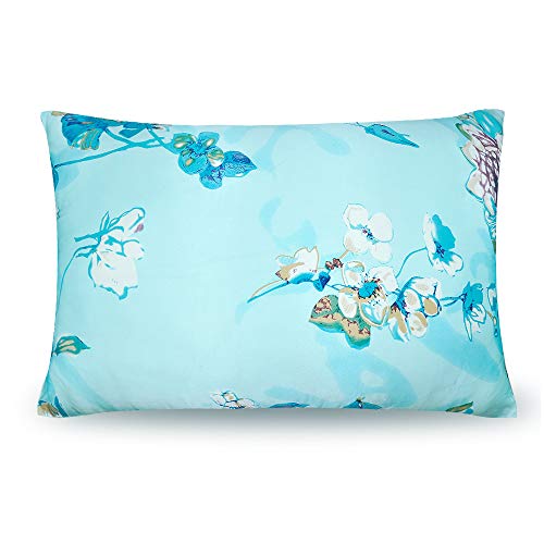 OLESILK Seidenkissenbezug Seide kopfkissenbezug Haar- und Hautpflege mit Magnolienblume Gedruckt, 2er Pack, 50x70cm von OLESILK