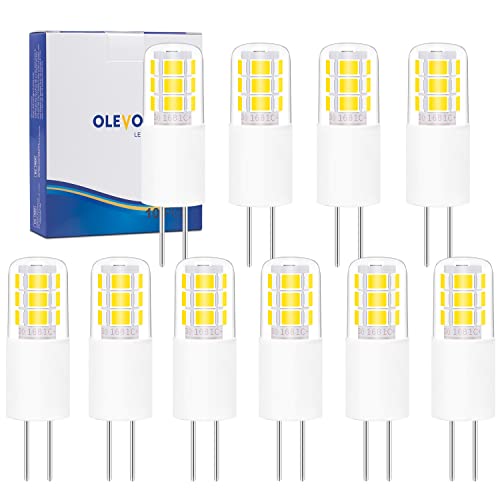 OLEVOLT 2W G4 LED Lampen 4000K Neutralweiß LED G4 Warmweiss 12V G4 LED Stifsockellampen Birnen 250LM Ersatz für 20W Halogen Lampen 360°Lichtwinkel Nicht Dimmbar Kein Flackern 10er Pack von OLEVOLT