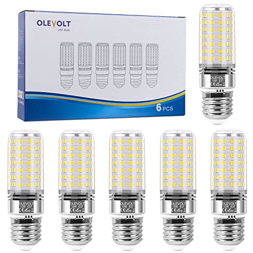 OLEVOLT E27 LED Lampe Neutralweiß 12W 4000K E27 LED Glühbirne Maiskolben 1400LM Ersatz für 100W Glühlampe LED Mais Birne Nicht Dimmbar Maiskolben Birnen E27 Edison-Schraube Kerze Leuchtmittel 6er-Pack von OLEVOLT