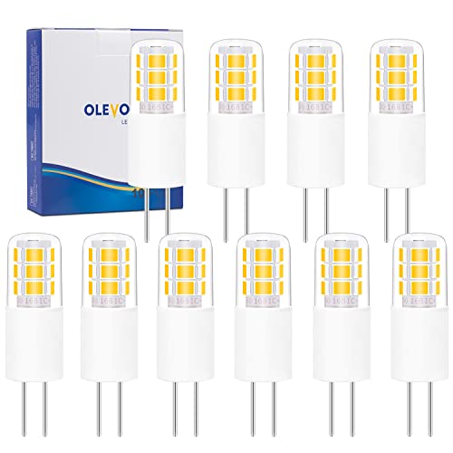 OLEVOLT G4 2W LED Lampen 3000K Warmweiß LED G4 Warmweiss 12V G4 LED Lecuhtmittel Birnen 250LM Ersatz für 20W Halogenlampen 360°Lichtwinkel Nicht Dimmbar Kein Flackern 10er Pack von OLEVOLT