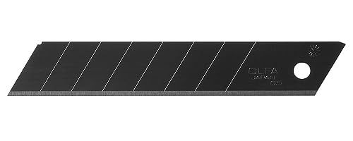 OLFA 9070 LBB-10B Ultrascharfe schwarze Abbrechklinge, zum Abbrechen, 18 mm, 10 Stück von Olfa