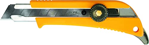 OLFA Cutter Super L 175 lose, 18mm, mit Rädchen, mit Finne, Schwarze Klinge von OLFA