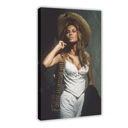 OLFCESPP Poster "Schauspielerin Raquel Welch" (22) auf Leinwand, Wandkunst, Dekor, Bild, Gemälde für Wohnzimmer, Schlafzimmer, Dekoration, 40 x 60 cm von OLFCESPP