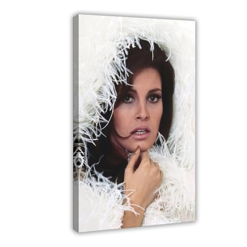 OLFCESPP Poster "Schauspielerin Raquel Welch" (24) auf Leinwand, Wandkunst, Dekordruck, Bild, Gemälde für Wohnzimmer, Schlafzimmer, Dekoration, 50 x 75 cm von OLFCESPP