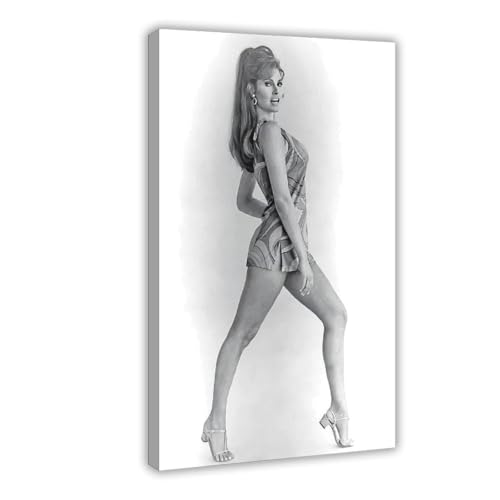 Poster "Schauspielerin Raquel Welch" (13) auf Leinwand, Schlafzimmer, Dekoration, Landschaft, Büro, Raumdekoration, Geschenk, 50 x 75 cm von OLFCESPP