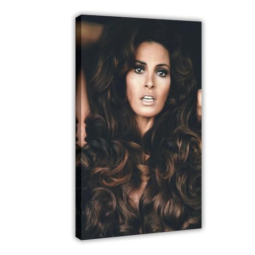 Poster "Schauspielerin Raquel Welch" (18) auf Leinwand, Schlafzimmer, Dekoration, Landschaft, Büro, Raumdekoration, Geschenk, 60 x 90 cm von OLFCESPP