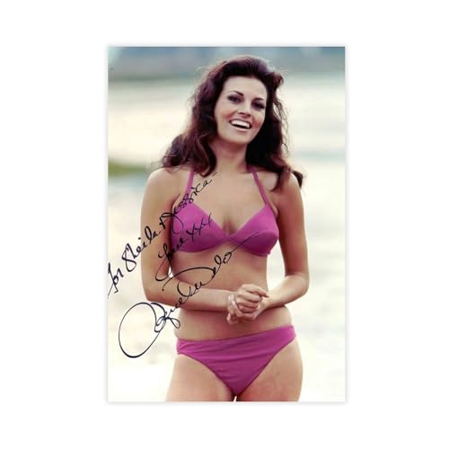 Poster "Schauspielerin Raquel Welch" (19) auf Leinwand, Schlafzimmer, Dekoration, Landschaft, Büro, Raumdekoration, Geschenk, 20 x 30 cm von OLFCESPP
