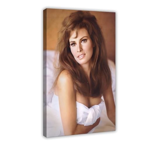 Poster "Schauspielerin Raquel Welch" (21) auf Leinwand, Schlafzimmer, Dekoration, Landschaft, Büro, Raumdekoration, Geschenk, 60 x 90 cm von OLFCESPP