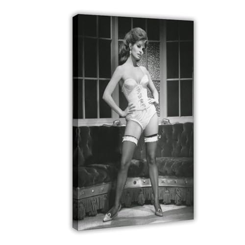 Poster "Schauspielerin Raquel Welch" (28) auf Leinwand, Schlafzimmer, Dekoration, Landschaft, Büro, Raumdekoration, Geschenk, 30 x 45 cm von OLFCESPP