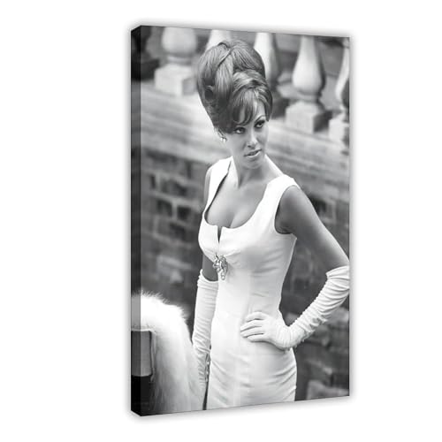 Poster auf Leinwand, Motiv: Schauspielerin Raquel Welch, Schlafzimmer, Dekoration, Landschaft, Büro, Raumdekoration, Geschenk, 30 x 45 cm, 5 Stück Poster auf Leinwand, Motiv: Schauspielerin Raquel Welch, Schlafzimmer, Dekoration, Landschaft, Büro, Raumdekoration, Geschenk, 30 x 45 cm, 5 Stück von OLFCESPP