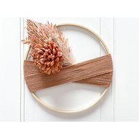 Getrocknete Blumen Makramee Kranz von OLFstudio