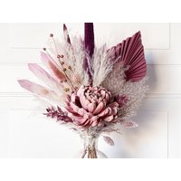 Lila & Neutral Trockenblumenstrauß von OLFstudio