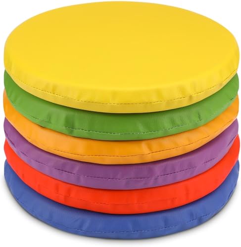 6 Stcs 12 -Zoll -Bodenkissen für Klassenzimmer Flexible Sitzplätze runde Bodenkissen weiche farbenfrohe Sitzkissenanzug für Kindergärten Grundschule Yoga Sitze Stuhl Möbelzubehör 6 Stcs 12 -Zoll -Bodenkissen für Klassenzimmer Flexible Sitzplätze runde Bodenkissen weiche farbenfrohe Sitzkissenanzug für Kindergärten Grundschule Yoga Sitze Stuhl Möbelzubehör von OLHAUYUAN