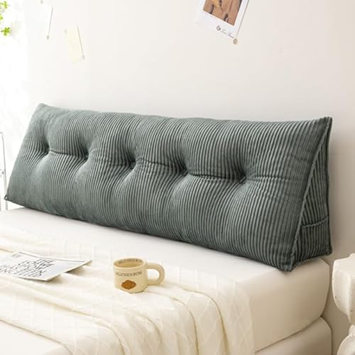 OLHAUYUAN Großes Kopfteil Keilkissen Bettruhe Lesekissen Nackenrolle Dreieckskissen für Sitzen im Bett-Rückenlehne Positionierung Unterstützung Langes Kissen für Daybed von OLHAUYUAN