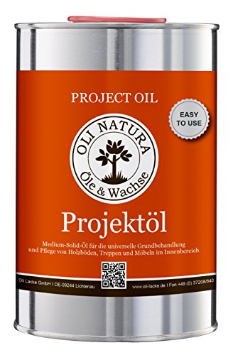 OLI-NATURA Projektöl (Universalholzöl), Inhalt: 1 Liter, Farbe: Weiß gekälkt von OLI NATURA Öle & Wachse
