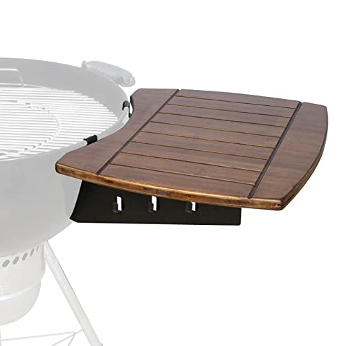 OLIGAI Grilltisch für Weber Kugelgrill, Bambuskohlegrill, Tischregal für 55,9 cm Weber Mast Touch Grill, Upgrade Grill Beistelltisch für 55,9 cm Weber Kugelgrill, Weber Master Touch Grillzubehör von OLIGAI