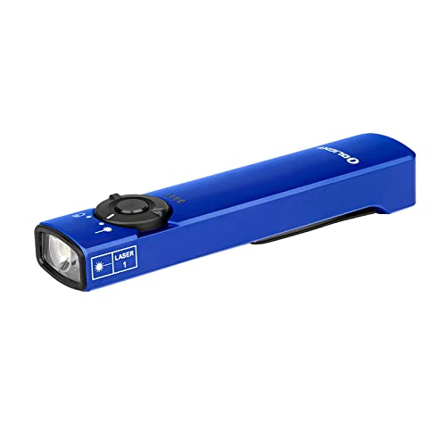 OLIGHT Arkfeld EDC Taschenlampe, 1000 Lumen, wiederaufladbare LED-Taschenlampe mit grünem Strahl und weißem Licht, Arbeit (blau, CW: 5700~6700K) von OLIGHT