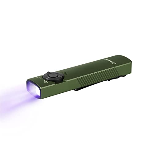 OLIGHT Arkfeld UV EDC Wiederaufladbare Taschenlampe mit dualer Lichtquelle, Weißlicht und UV Licht,1000 Lumen 85 Meter,Geeignet für die tägliche Beleuchtung und Fleckendetektion(Grün Neutralweiß) von OLIGHT