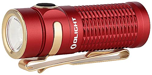 OLIGHT Baton 3 rote LED-Taschenlampe, 1200 lm, 33 h, 53 g von OLIGHT