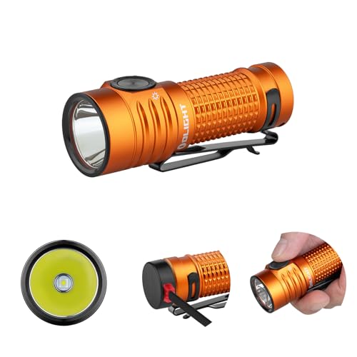 OLIGHT Baton Turbo kleine Taschenlampe 1000 Lumen bis zu 510 Meter Leuchtweite Wiederaufladbare Hanlampe mit Intelligent Anzeige, 50 Tage Laufzeit, 91g Mini Flashlight mit 5 Lichtmodi Orange OLIGHT Baton Turbo kleine Taschenlampe 1000 Lumen bis zu 510 Meter Leuchtweite Wiederaufladbare Hanlampe mit Intelligent Anzeige, 50 Tage Laufzeit, 91g Mini Flashlight mit 5 Lichtmodi Orange von OLIGHT