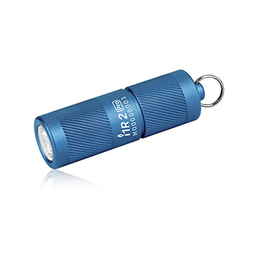 OLIGHT I1R II Pro EOS Mini LED Taschenlampe 180 Lumen Superhelle USB-Aufladbare Taschenlampe Schlüsselbund, IPX8 und 1,5m Fallschutz kleine Taschenlampen für Outdoor Camping und Repaturen Seeblau von OLIGHT