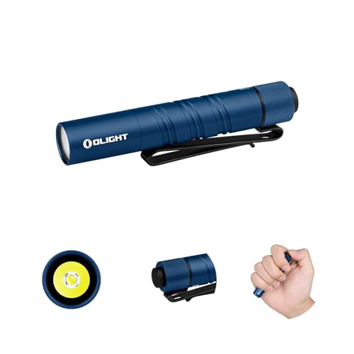 OLIGHT I3T 2 Mini Taschenlampe, 200 Lumen Kompakte Helle Licht mit beidseitigem Taschenclip, 2 Lichtmodi AAA-Batterie Lampe mit Endkappenschalter für Camping Midnight Blau OLIGHT I3T 2 Mini Taschenlampe, 200 Lumen Kompakte Helle Licht mit beidseitigem Taschenclip, 2 Lichtmodi AAA-Batterie Lampe mit Endkappenschalter für Camping Midnight Blau von OLIGHT