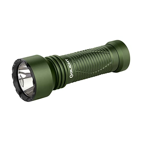 OLIGHT Javelot Mini LED taktische Taschenlampe mit einer runden Lichtquelle,Bis zu 1000 Lumen 600 M EDC helle Lampe, wiederaufbare IPX8 Handlampe für Notfall, Patrouille, Camping(Grün) von OLIGHT