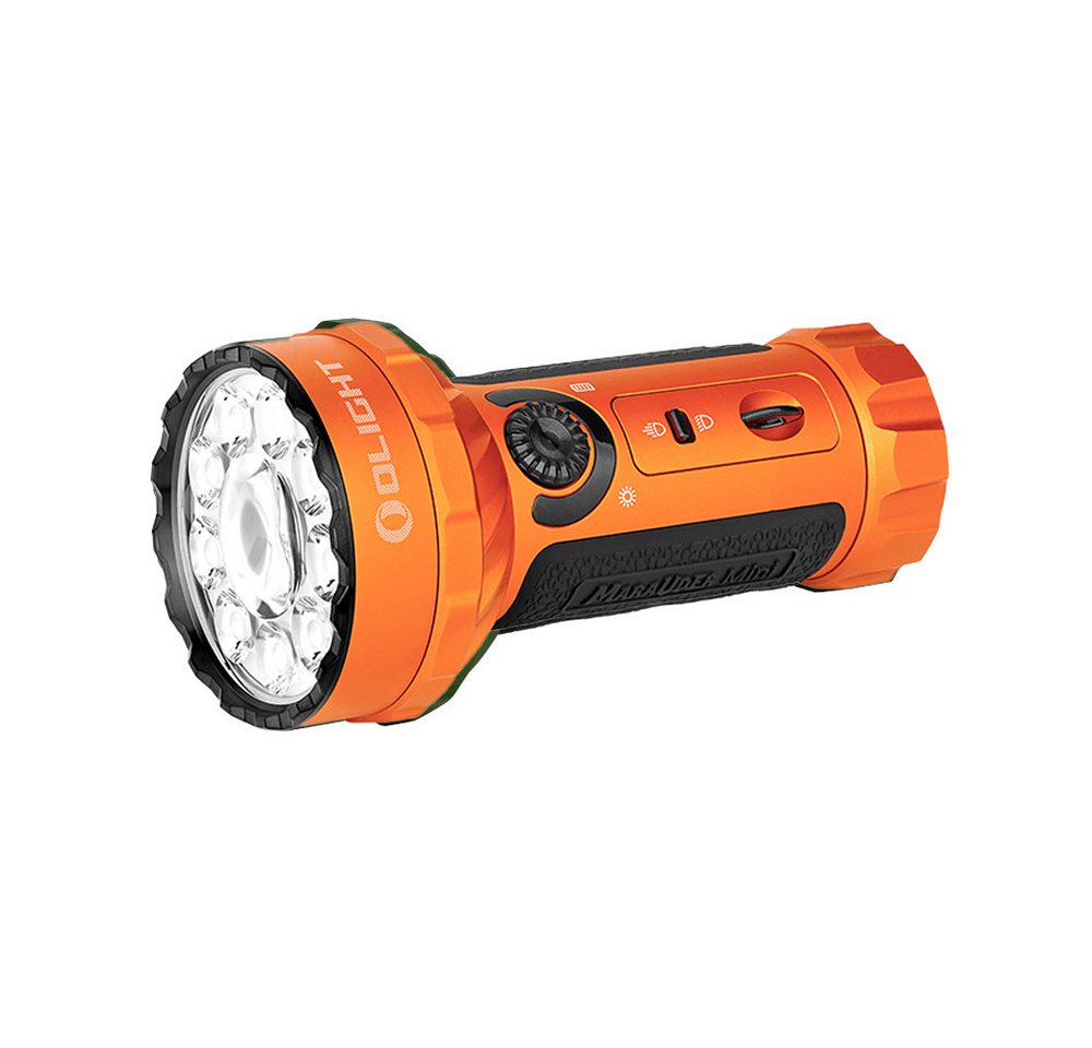 OLIGHT LED Taschenlampe Olight Marauder Mini Leistungsstarke Taschenlampe, 7000 Lumen 600 Meter, Wiederaufladbar, mit Strahler und Flutlich von OLIGHT