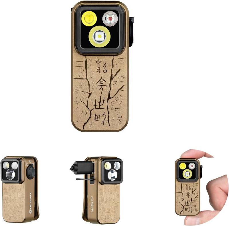 OLIGHT LED Taschenlampe Olight Oclip Pro multifunktionales Clip-Licht mit zwei Lichtquellen, IPX6, Radfahren, Outdoor von OLIGHT