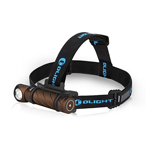 OLIGHT Perun 2 Stirnlampe mit 2500 Lumen, 166 Meter Leuchtweite, USB Wiederaufladbare Led Taschenlampe 5 Modi Kopflampe mit Timer Funktion, angepasster Akku fürs Laufen, Angeln, Campen Desert Tan von OLIGHT