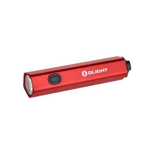 OLIGHT Taschenlampe EDC Diffuse, 700 lm, Reichweite 80 m, Betriebsdauer 180 h (rot) von OLIGHT