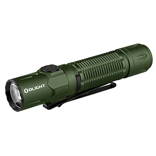 OLIGHT Warrior 3S LED Taschenlampe 2300 Lumen, Extrem Helle Taschenlampen mit 5 Modi Taktische USB Aufladbar Abstandssensor IPX8 Wasserdicht für Outdoor Camping Wandern Notfäll (Grün) von OLIGHT