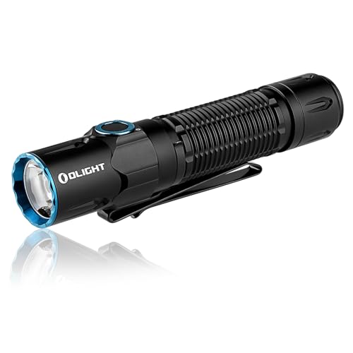 OLIGHT Warrior 3S Taktische Taschenlampe 2300 Lumen, Extrem Helle mit 5 Modi, USB Aufladbar mit Abstandssensor IPX8 wasserdicht für Camping Wandern Survival und Suche (Schwarz) von OLIGHT