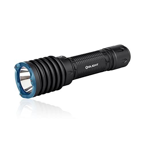 OLIGHT Warrior X 3 LED Taschenlampe 2500 Lumen 560 Meter Leuchtweite, USB wiederaufladbar Helle Taktische Taschenlampe IPX8 Wasserdicht mit Glasbrecher für Outdoor, Camping, Wandern(Schwarz) von OLIGHT