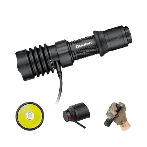 OLIGHT Warrior X 4 LED Taschenlampe 2600 Lumen 630 Meter Leuchtweite, Aufladen über USB und Tybe C Helle Taktische Taschenlampe IPX8 Wasserdicht mit Holster für Outdoor, Camping (Schwarz) von OLIGHT