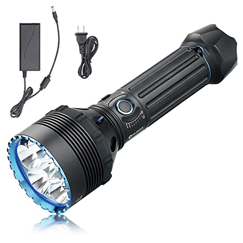 OLIGHT X9R Super Bright Leistungsstarker Torch Marauder, Wiederaufladbare Such- und Rettungslampe, 25000 Lumen, Die Upgrade-Version von X6 SR95S-UT SR96, Schwarz von OLIGHT