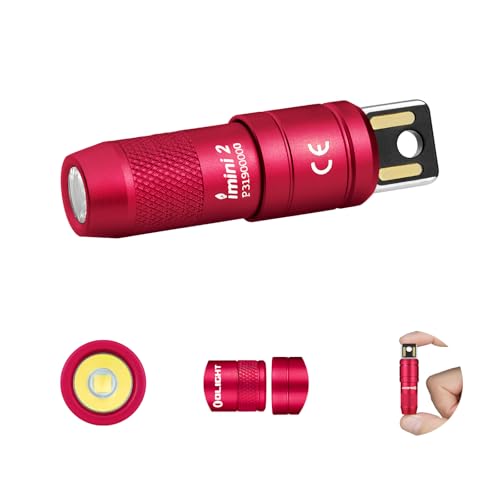 OLIGHT iMini 2 Mini LED USB-Aufladbare Taschenlampe Schlüsselhänger mit magnetischen Basis, 50LM 19,5g EOS Schlüsselbund Handlampe, IPX6 Kleine Flashlight für Camping, Outdoor, Notfälle Warmes Rot OLIGHT iMini 2 Mini LED USB-Aufladbare Taschenlampe Schlüsselhänger mit magnetischen Basis, 50LM 19,5g EOS Schlüsselbund Handlampe, IPX6 Kleine Flashlight für Camping, Outdoor, Notfälle Warmes Rot von OLIGHT